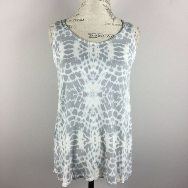 Rose & Olive Gray Sleeveless Open Back High Low Soft Tank Top Medium