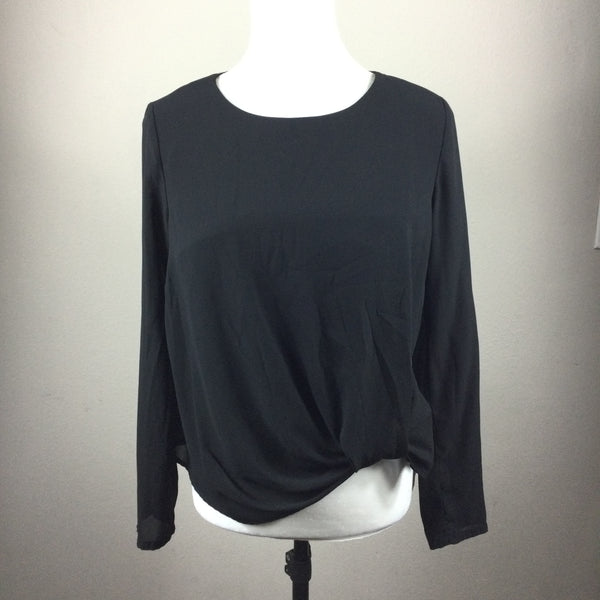 41 Hawthorn Black Long Sleeve Blouse Size Small