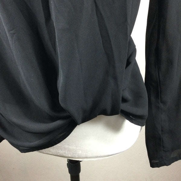 41 Hawthorn Black Long Sleeve Blouse Size Small