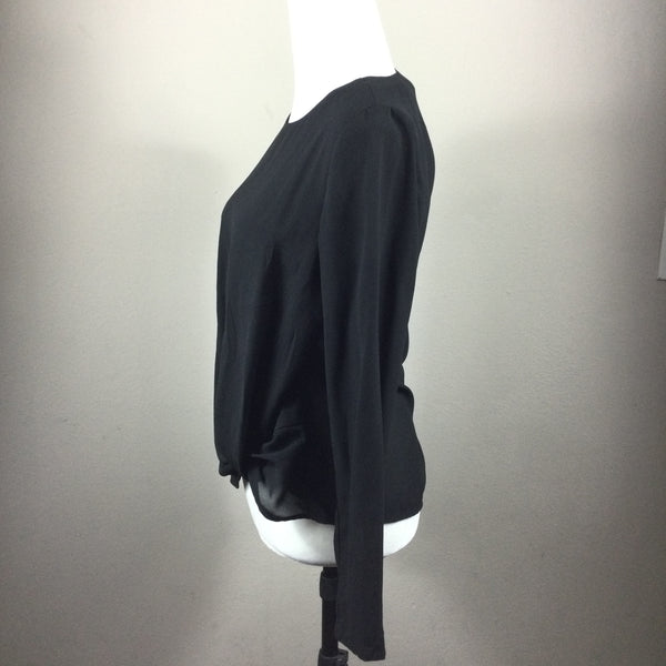 41 Hawthorn Black Long Sleeve Blouse Size Small