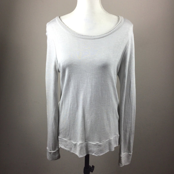 Chelsea 28 Gray Ruffle Back Sweatshirt Size Small