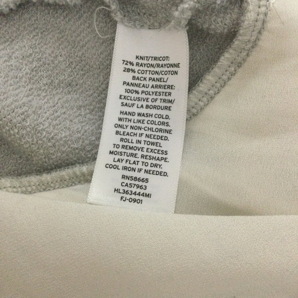 Chelsea 28 Gray Ruffle Back Sweatshirt Size Small