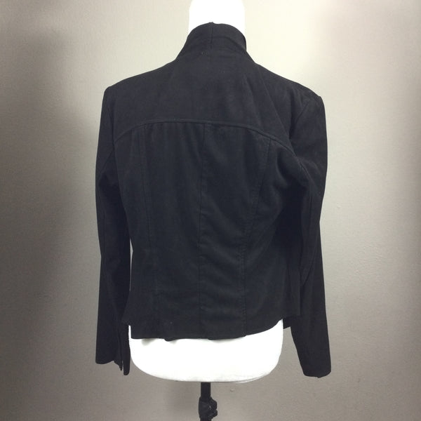 Kut From The Kloth Black Faux Suede Shrug Top