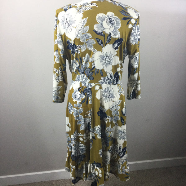 Modcloth Gilli Faux Floral Wrap Dress