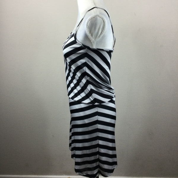 H&M Black White Stripe Tank Dress