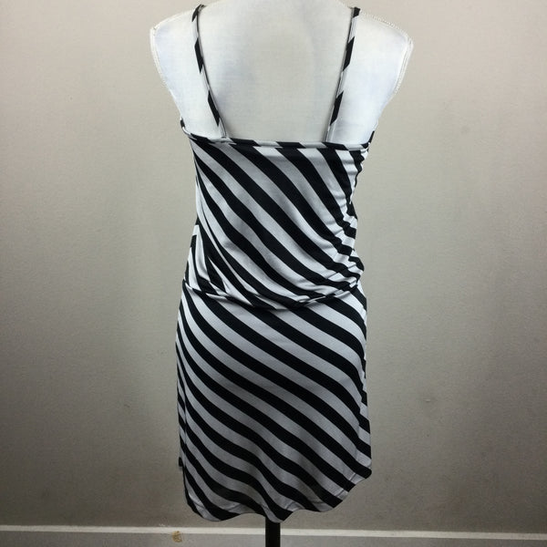 H&M Black White Stripe Tank Dress