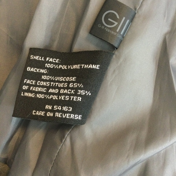 Black Rivet Gray Faux Leather Biker Jacket
