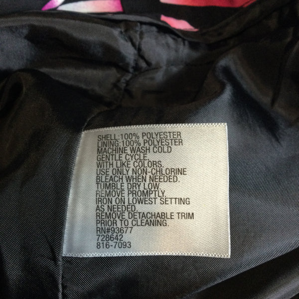 Worthington Full A lined Pink Black Skirt