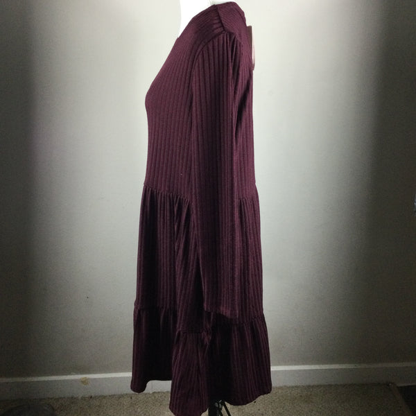 Philosophy Maroon Long Sleeve Knit Dress