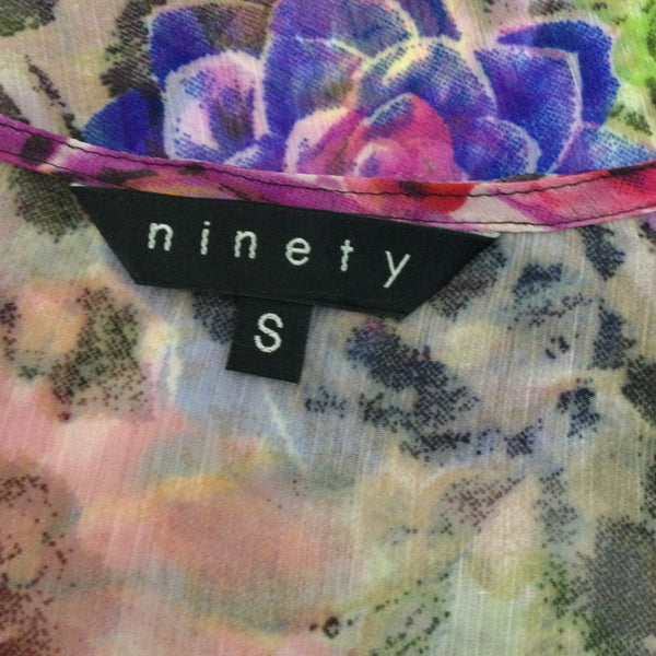 Ninety floral beaded swim cover up
