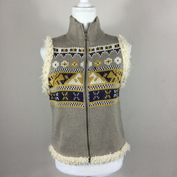 Rachel Roy Nordic Knit Zip Vest