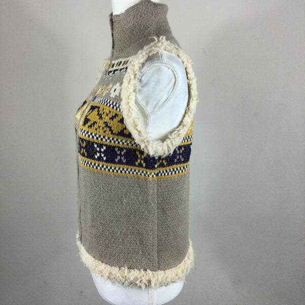 Rachel Roy Nordic Knit Zip Vest