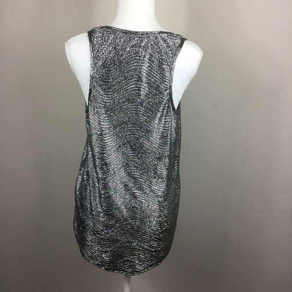 Timing Silver Shimmer Tank Top