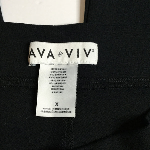 Ava & Viv black structured leggings