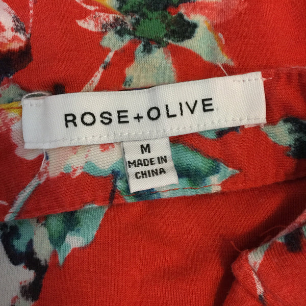 Rose & Olive floral top