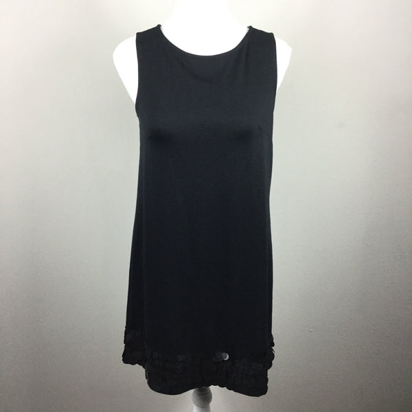 Elle black sleeveless embellished dress