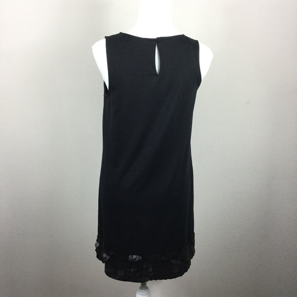 Elle black sleeveless embellished dress