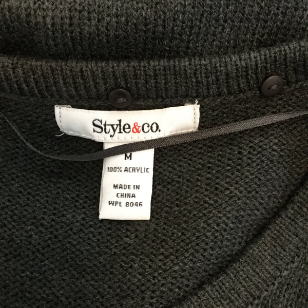 Style & Co gray sweater dress
