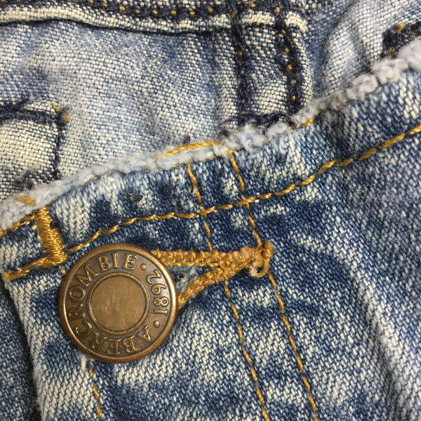 Abercrombie & Fitch raw edge jean shorts