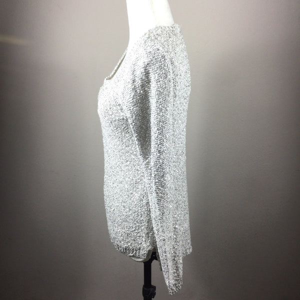 Apt. 9 gray shimmer sweater