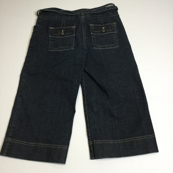 Ann Taylor Loft Cropped Tie Waist Jeans