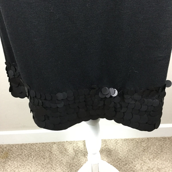 Elle black sleeveless embellished dress