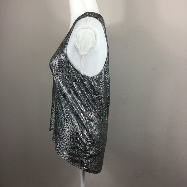 Timing Silver Shimmer Tank Top