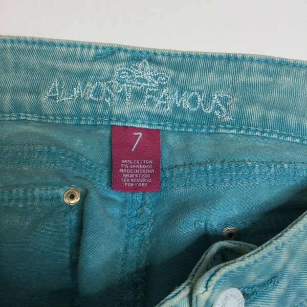 Almost Famous Blue Cut Off Shorts