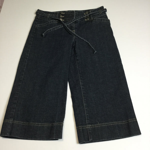 Ann Taylor Loft Cropped Tie Waist Jeans