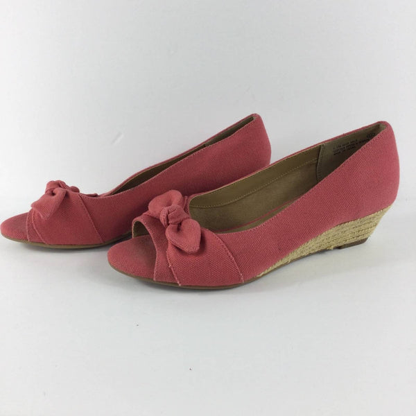 Aerosoles Heelrest Ship Deck Pink Wedges