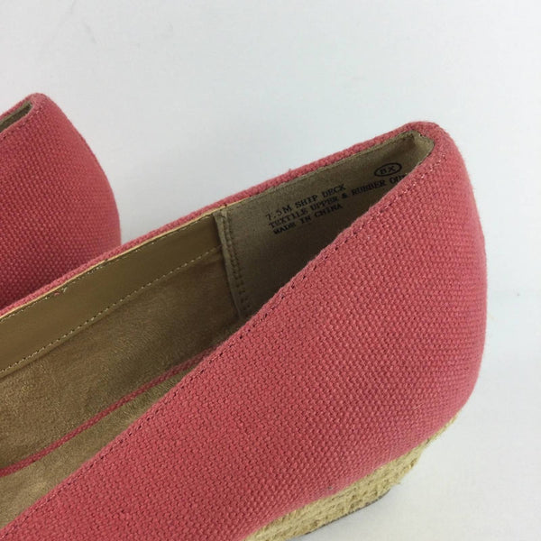Aerosoles Heelrest Ship Deck Pink Wedges