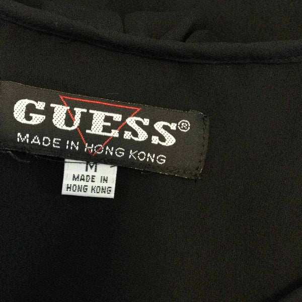 Guess Vintage Black Semi Sheer Blouse