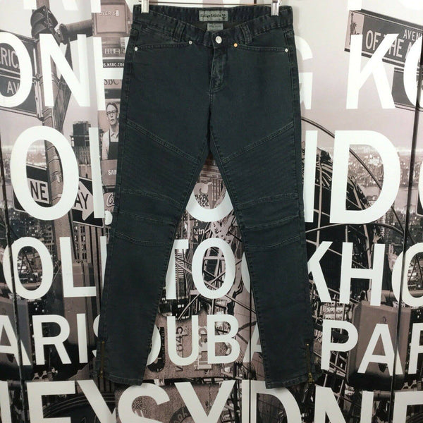 Indigo Saints Juniors Textured Zipper Ankle Skinny Jeans