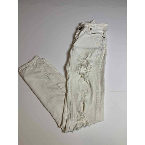 Machine White Distressed Skinny Jeans