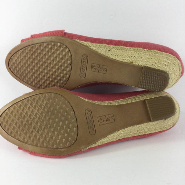 Aerosoles Heelrest Ship Deck Pink Wedges