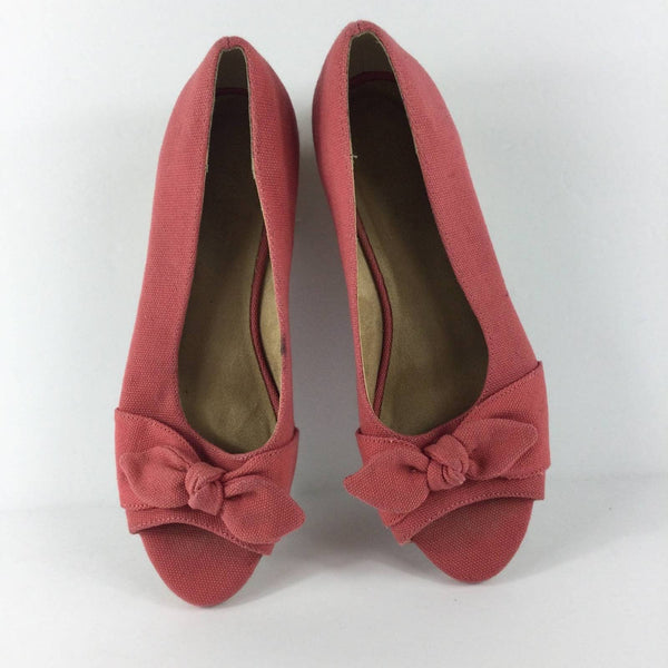 Aerosoles Heelrest Ship Deck Pink Wedges