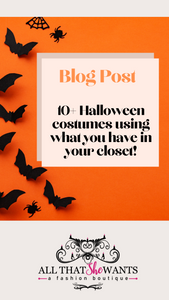 10+ Halloween Costume Ideas from what's in your closet!