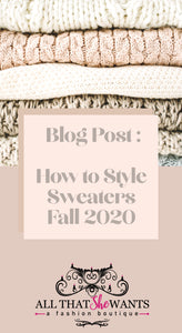 How to Style Sweaters Fall 2020