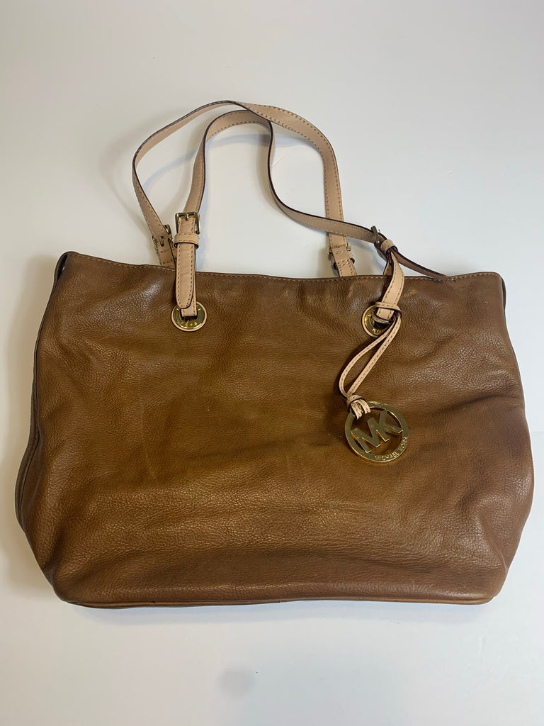 Buy Michael Kors Women Brown Solid Medium Leather Tote Bag Online - 795499  | The Collective