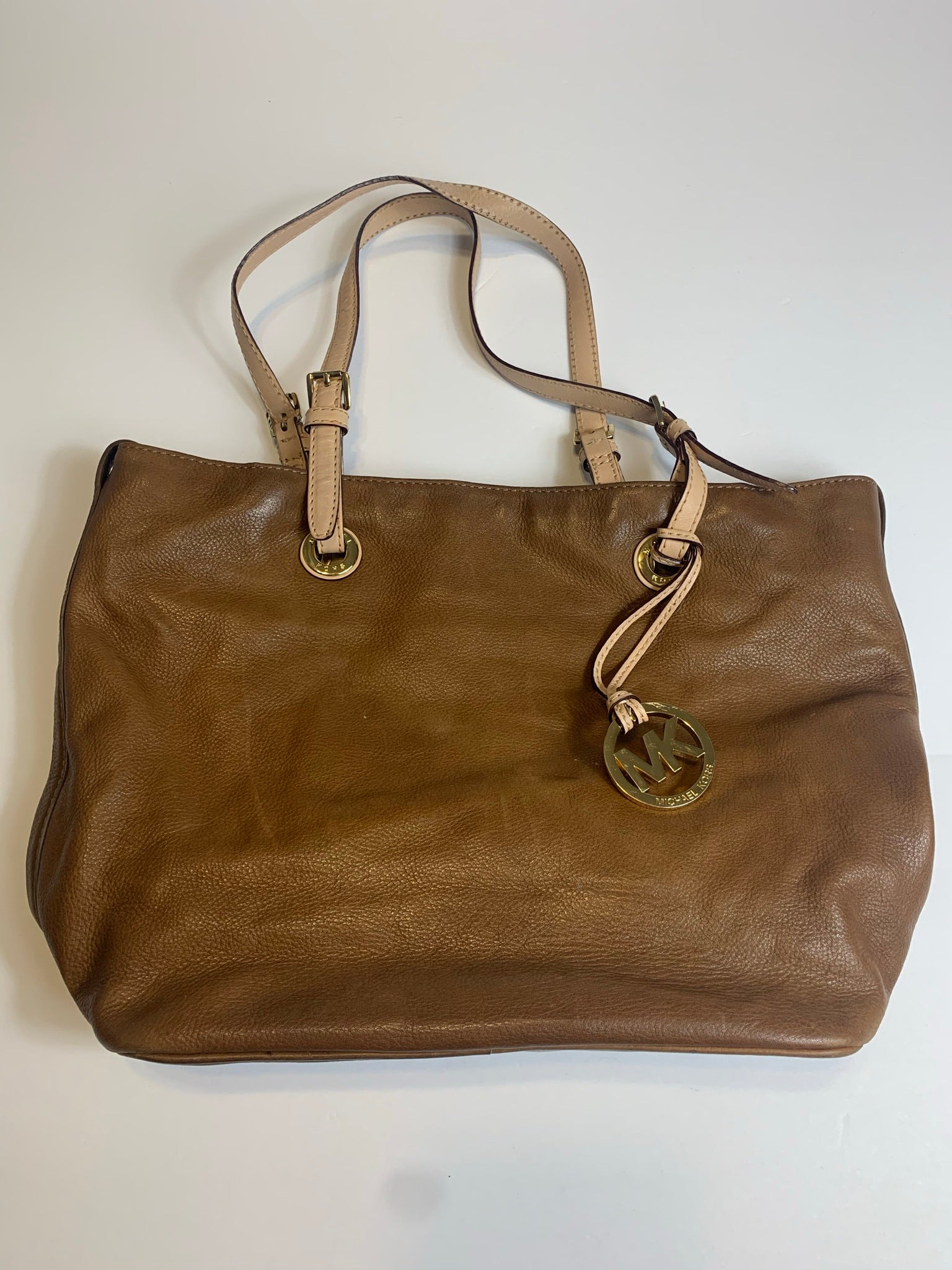 Brown leather handbags michael kors Clearance