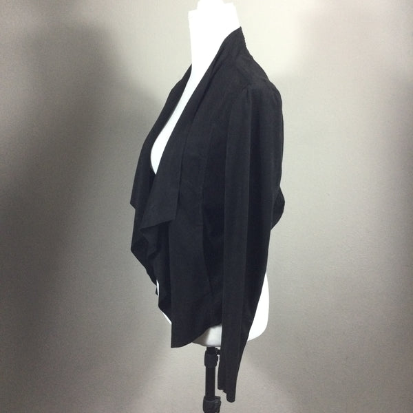 Kut From The Kloth Black Faux Suede Shrug Top