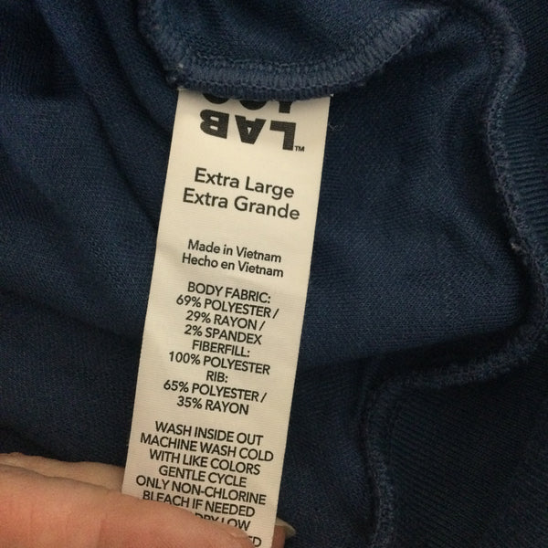 Joy Lab Blue Quilted Sleeveless Sweatshirt XL