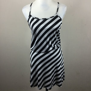 H&M Black White Stripe Tank Dress