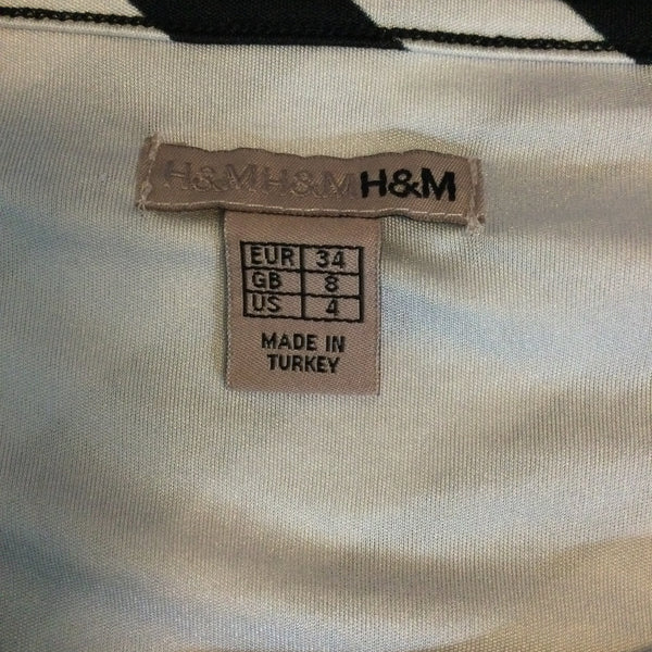 H&M Black White Stripe Tank Dress