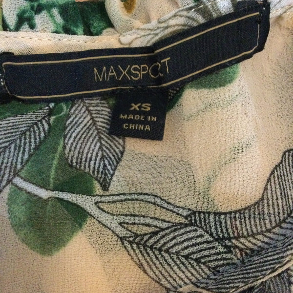 MAXSPORT Sleeveless Floral Tiered Dress