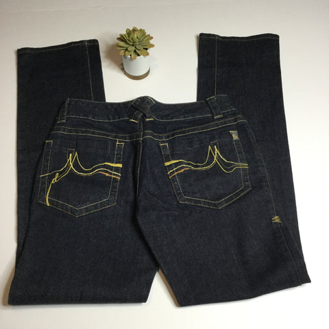 DKNY dark wash flare jeans