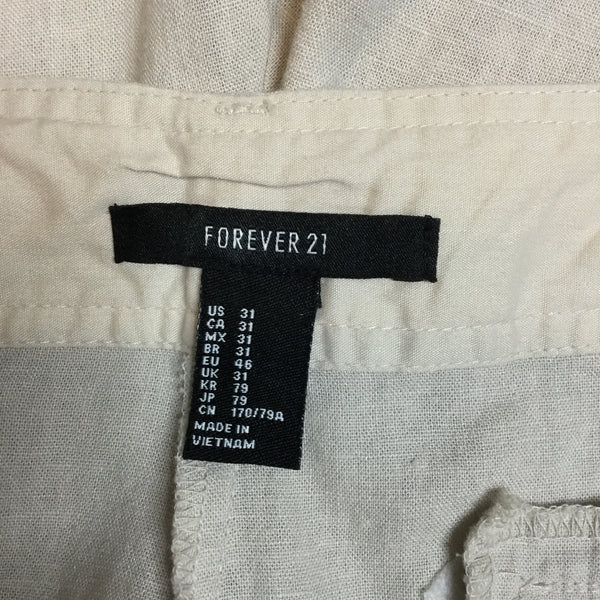 Forever 21 High Waist Linen Shorts