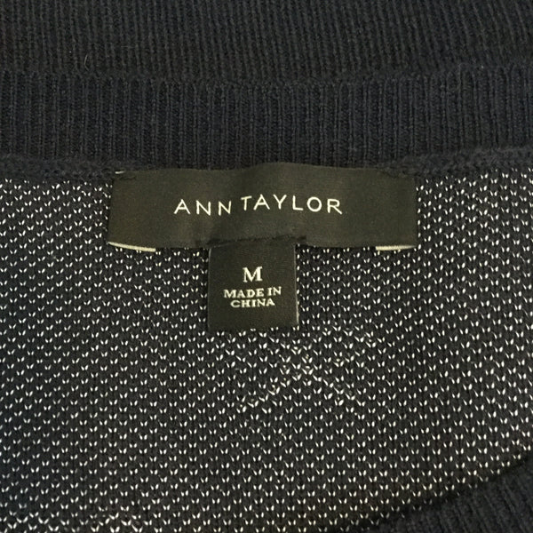 Ann Taylor Navy Bow Sweater