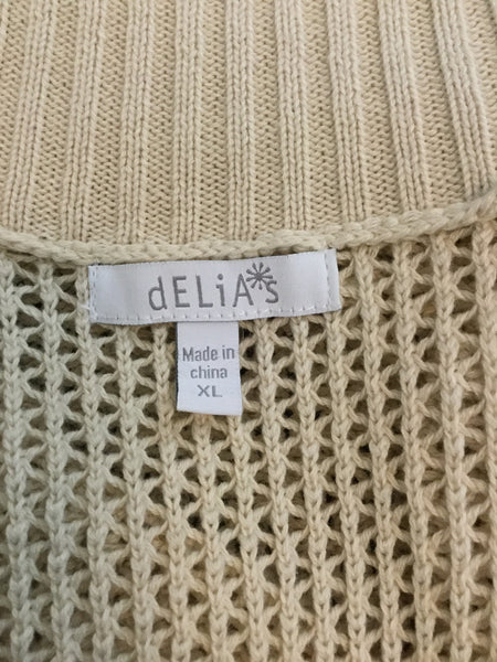 DELiA*S open knit shrug sweater